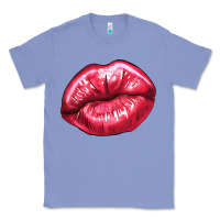 Colony Blue Lip mark Valentine's Day Classic Tee - HowdyJamesFarm