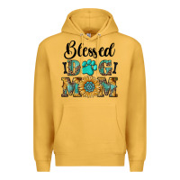 Mustard Blessed dog mom Premium Hoodie - RanaPortraitStore