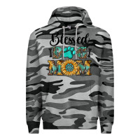 Slate Camo Blessed dog mom Premium Hoodie - RanaPortraitStore