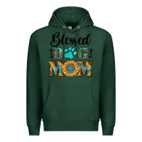 Sports Green Blessed dog mom Premium Hoodie - RanaPortraitStore