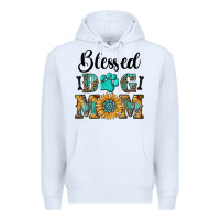 White Blessed dog mom Premium Hoodie - RanaPortraitStore