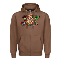 Chestnut joy with christmas tree cake ado Zipper Hoodie - AdoDesignShop