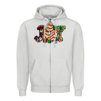 Dove Grey joy with christmas tree cake ado Zipper Hoodie - AdoDesignShop