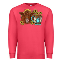 Cardinal sunflower coffee cup red angus gemstone Premium Sweatshirt - JahusDesignShop