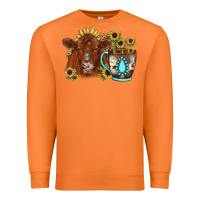 Carrot sunflower coffee cup red angus gemstone Premium Sweatshirt - JahusDesignShop
