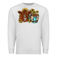 Oatmeal Heather sunflower coffee cup red angus gemstone Premium Sweatshirt - JahusDesignShop