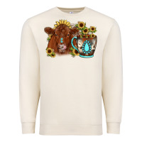 Sandshell sunflower coffee cup red angus gemstone Premium Sweatshirt - JahusDesignShop