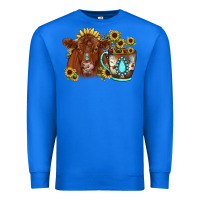 True Royal sunflower coffee cup red angus gemstone Premium Sweatshirt - JahusDesignShop