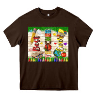 Chocolate Brown best teacher ever Heavy Core Tee - TumblerDesignByShophia