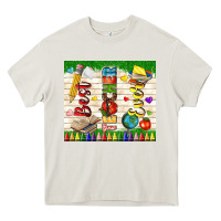 Cream best teacher ever Heavy Core Tee - TumblerDesignByShophia