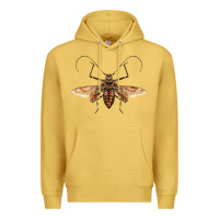 Antique Gold acrocinus beetle with wings Premium Hoodie - LillyAllenDesigns