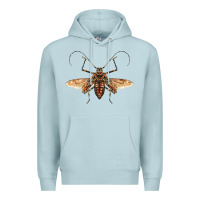 Blue Mist acrocinus beetle with wings Premium Hoodie - LillyAllenDesigns