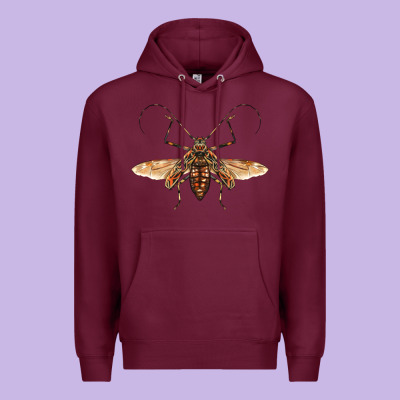 Acrocinus Beetle With Wings Premium Hoodie Designed By Lillyallendesigns