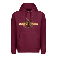 Burgundy acrocinus beetle with wings Premium Hoodie - LillyAllenDesigns