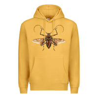 Mustard acrocinus beetle with wings Premium Hoodie - LillyAllenDesigns