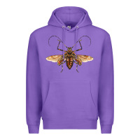Purple acrocinus beetle with wings Premium Hoodie - LillyAllenDesigns
