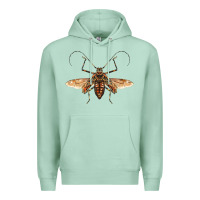 Seafoam acrocinus beetle with wings Premium Hoodie - LillyAllenDesigns