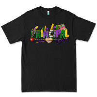 Black principal mardi gras cowgirl Premium Tee - CowGirlArtShop
