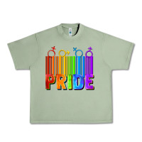 Oil Green Pride Barcode Urban Heavy Tee - FaDigitalArtStudio