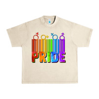Sandshell Pride Barcode Urban Heavy Tee - FaDigitalArtStudio