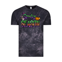 Cloud Black Halloween Spooky Season Vintage Tee - FaDigitalArtStudio