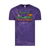 Cloud Purple Halloween Spooky Season Vintage Tee - FaDigitalArtStudio