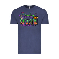 Vintage Denim Halloween Spooky Season Vintage Tee - FaDigitalArtStudio