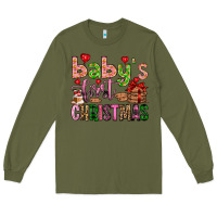 Army Green baby's first christmas Long Sleeve Tee - FaDigitalArtStudio