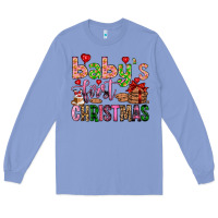Colony Blue baby's first christmas Long Sleeve Tee - FaDigitalArtStudio