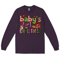 Plum baby's first christmas Long Sleeve Tee - FaDigitalArtStudio