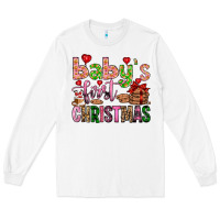 White baby's first christmas Long Sleeve Tee - FaDigitalArtStudio