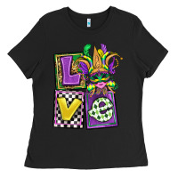 Love Mardi Gras Ladies Tee | Teevron