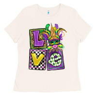 Bone love mardi gras Ladies Tee - OliviaCreatesArt