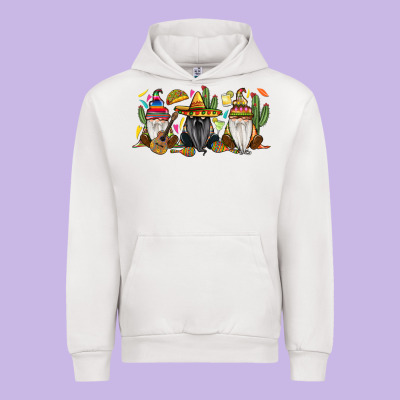 Mexican Gnomes Urban Hoodie Designed By Ranaportraitstore