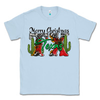 Dusty Blue merry christmas tx texas Classic Tee - Jasminsmagicworld