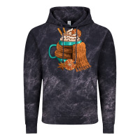 Cloud Black Winter Coffee Cup With Scarf Vintage Hoodie - FaDigitalArtStudio
