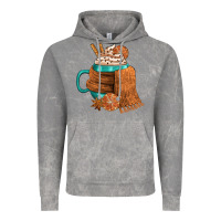 Cloud Rock Winter Coffee Cup With Scarf Vintage Hoodie - FaDigitalArtStudio