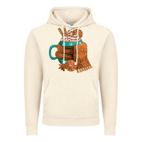 Vintage Artic Winter Coffee Cup With Scarf Vintage Hoodie - FaDigitalArtStudio