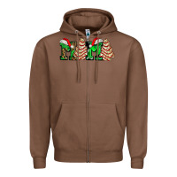 Chestnut mama with christmas tree cake ado Zipper Hoodie - AdoDesignShop