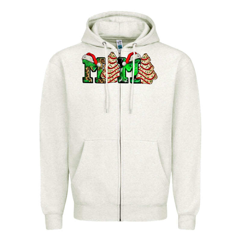 Mama With Christmas Tree Cake Ado Zipper Hoodie by AdoDesignShop | Teevron