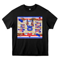 Black 4 th of july Heavy Core Tee - TumblerDesignByShophia