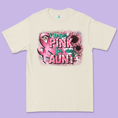 I Wear Pink For My Aunt Premium Tee Designed By Cowgirlartshop