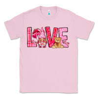 Bubblegum Pink Love with gnome Valentine's Day Classic Tee - HowdyJamesFarm