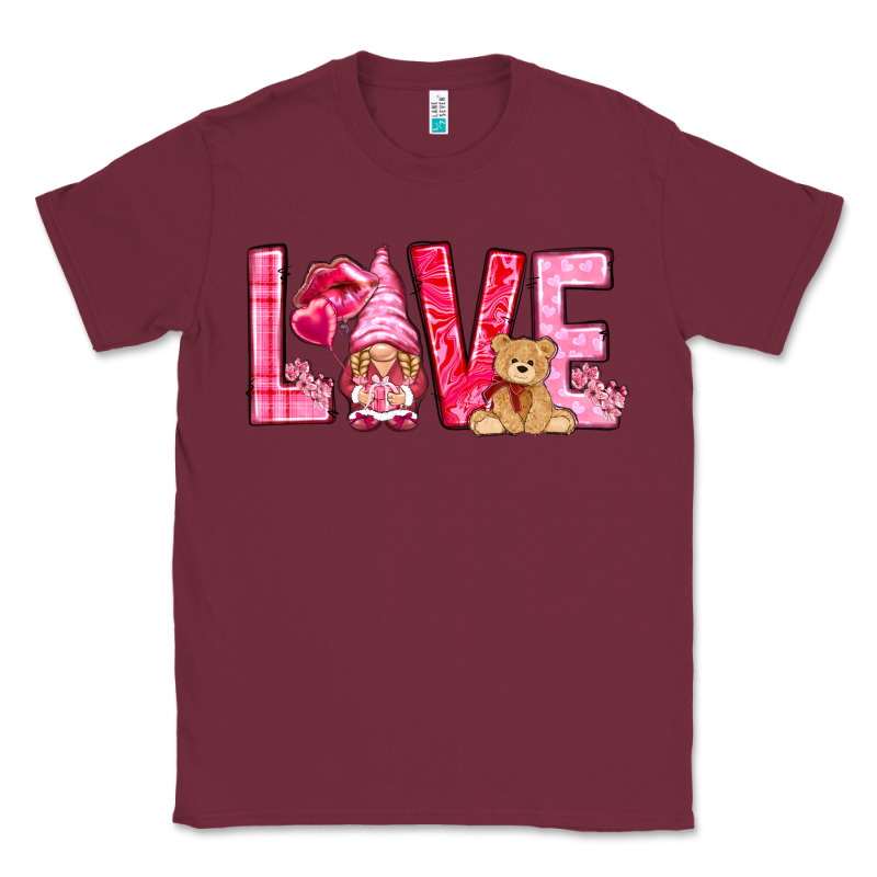 Love With Gnome Valentine's Day Classic Tee by HowdyJamesFarm | Teevron