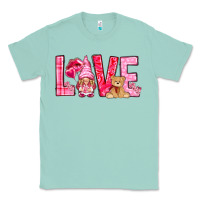 Seafoam Love with gnome Valentine's Day Classic Tee - HowdyJamesFarm