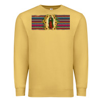 Antique Gold lady of Guadalupe  sunflower Premium Sweatshirt - JahusDesignShop