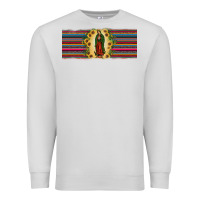 Dove Grey lady of Guadalupe  sunflower Premium Sweatshirt - JahusDesignShop