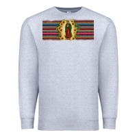 Heather Grey lady of Guadalupe  sunflower Premium Sweatshirt - JahusDesignShop