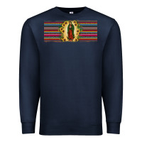 Navy lady of Guadalupe  sunflower Premium Sweatshirt - JahusDesignShop