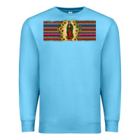 Ocean Blue lady of Guadalupe  sunflower Premium Sweatshirt - JahusDesignShop